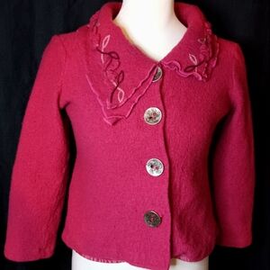 Pink Wool Coat